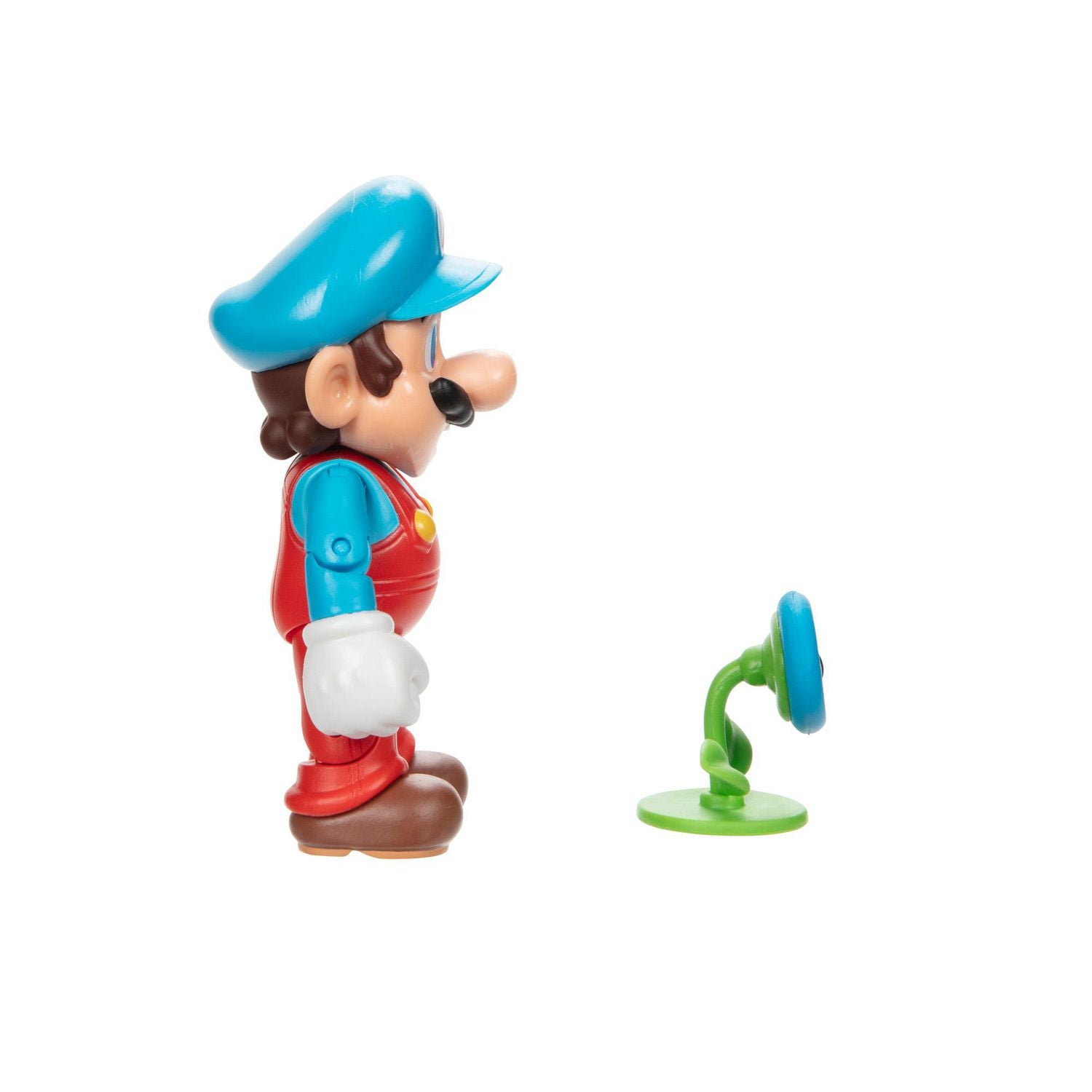 Super Mario 4 Inch Figure - Ice Mario with Ice Flower