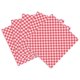 thumbnail image 1 of OUNONA 100 Sheets Checkered Deli Basket Liner Checkered Food Wrapping Papers Grease-Resistant Sandwich Wrap Prevents Food Stains, 1 of 3
