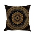 thumbnail image 5 of SZTXJ Pillow Case, Set of 6 Cotton and Linen Printed Indian Hippie Bohemian Colorful Mandala Flower Square Cushion Cover for Bed Car Home Sofa 45 x 45, 5 of 5