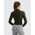thumbnail image 2 of CRZ YOGA Butterluxe Cropped Athletic Jackets for Women Full Zip Up Track Tops, 2 of 5