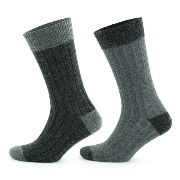 GoWith Alpaca Wool Socks For Men and Women | Cozy Warm Crew Socks | 2 Pairs | Model: 3096
