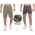thumbnail image 3 of Little Donkey Andy Men's Cycling Shorts with Detachable Liner, Lightweight Padded Mountain Bike MTB Loose-fit Sage L, 3 of 7