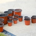 thumbnail image 2 of Plastic Plant Flower Pots Nursery Pot Plant Container 50Pcs, 2 of 8