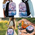 thumbnail image 2 of Jeiento Dolphin Backpack for School Girls 4th/5th/6th Grade Kids Bookbag and Lunch Box Set Pink Flowers Elementary School Bag Lunch Bag Pencil Case Kindergarten Back Packs Satchel, 2 of 7