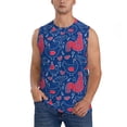 thumbnail image 1 of Balery Chicken and Rooster Camisetas sin mangas para hombre, absorbe la humedad y protege contra el mal olor.-XX-Large, 1 of 7