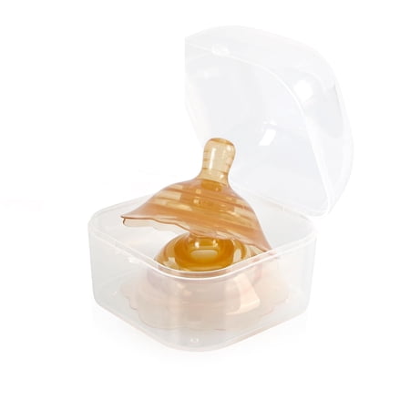 2 PCS Nipple Shields for Breastfeeding Newborn, Contact Nipple Shield for Latch Difficulties or Flat or Inverted Nipples, Made Without BPA, Brown