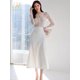 thumbnail image 2 of H Han Queen primavera elegante ajustado encaje Patchwork sirena vestidos mujeres coreano Retro Vestido moda Oficina fiesta Vestido Casual, 2 of 5