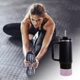 thumbnail image 4 of Unique Bargains 1 Pc Protective Flash Faux Diamond Water Bottle Boot Purple Silicone, 4 of 5