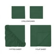 thumbnail image 4 of Superior 400-Thread Count Egyptian Cotton Deep Pocket Sheet Set Of 3 Pieces, Twin, Hunter Green, 4 of 9