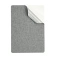 thumbnail image 1 of Parches de reparación de lino Uxcell de 8x11 pulgadas, parche de tela autoadhesivo para sofás, bolsas de mano, muebles, asientos de coche, ropa, tiendas, gris claro, 1 of 6
