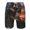 thumbnail image 3 of Fotbe Cyberpunk Skull American Flag Trajes de Baño Estampados para Hombre, Shorts de Verano de Secado Rápido, Ropa de Playa, Bañadores-3X-Large, 3 of 6