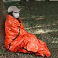 thumbnail image 4 of Reayehane Emergency Sleeping Bags For Sierramadre Sleeping Bags For Adults Cold Weather And Portable Tiny Expanded Size 84" L X 36" (Orange ), 4 of 4