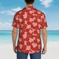 thumbnail image 6 of Goofa Rose Flowers Hawaiian Shirt for Men, Unisex Summer Beach Casual Short Sleeve Button Down Shirts,Aloha Tropical Floral print shirt-3X-Large, 6 of 9