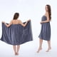 thumbnail image 1 of Toalla de baño ajustable para mujer con bolsillos, botones antiescapes, talla grande, coral suave y absorbente, albornoz y cubierta multiusos, 1 of 6