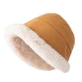 thumbnail image 1 of Qarigey Felpa Señoras Térmica Otoño Invierno Gorro De Lana Pescador Gorro Con Pompón Tejido Para Hombres Y Mujeres Sombreros do, 1 of 6
