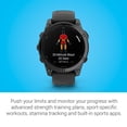 thumbnail image 4 of Garmin fēnix® E – 47 mm, AMOLED, Premium Multisport GPS Smartwatch, Long-Lasting Battery Life, Slate Gray Steel with Black Band, 4 of 5
