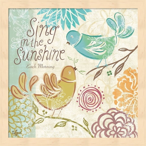 Metaverse Rebecca Lyon 'Bird Chirp I' Framed Art