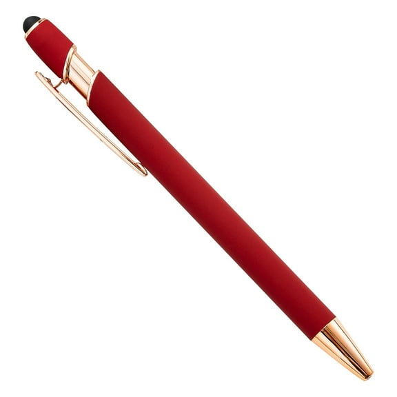 Under $5 Retractable Ballpoint Pen, Personalized Retractable Ballpoint Pen, Velvet Pen Case, for Business Corporate Gift Custom Engraving, Multicolor Click Pen, by Goohae