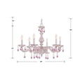 thumbnail image 3 of 5036-AW-RO-MWP Crystorama Lighting Paris Market - Six Light Chandelier in Traditional and Contemporary Style - 28 Inches Wide by 21 Inches High-Rose, 3 of 3