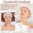 thumbnail image 4 of Spa Headband for Washing Face Wristband Set Sponge Makeup Skin Care Terry Cloth Bubble Soft Get Ready Hairband Women Girls Puffy Padded Headwear Non Slip Thick Hair Accessory, 4 of 8