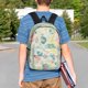 thumbnail image 4 of Easygdp Watercolor Wildflowers Mochila Ligera de 15 Pulgadas para Estudiantes, Mochila Cómoda para la Escuela y Viajes, Correas Ajustables, 4 of 6