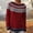 Z001-Red, variant on Women's Casual Sweaters Vintage Graphic Print Long Sleeve Knitted Blouses 2025 Fall Winter Crew Neck Loose Fit Pullover Tops