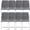 Gray Chairs, variant on Sumdeal Modern Flannelette Simple Light Luxury Dining Chair with C-shape Metal Leg,Light Gray,Set of 2