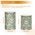 thumbnail image 6 of Yayeee Flameless Candles with Remote Flickering Battery Operated Multi Color Changing, Beige Floral, 6 of 7
