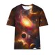 thumbnail image 5 of Blusas para Mujeres Casual Manga Corta Cuello Redondo Estampado Tops Pullover Moda Summer Tee, 5 of 5
