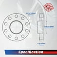 thumbnail image 4 of MOCA AUTOPARTS 2PCS 0.79"(20mm) Wheel Spacers 5x4.72" to 5x4.72" with M12x1.5 Thread Pitch Fit for BMW E36 E46 E60 E90 E92, 4 of 8