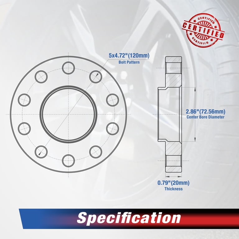 Wheel Spacers - M12 x 1.5 Thread Size - Summit Racing