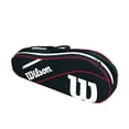 thumbnail image 3 of Wilson Advantage III Triple Bag Tennis Carrier- Holds 3 Rackets, Black/White/Red, 3 of 3