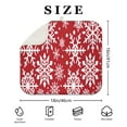 thumbnail image 4 of Red Christmas Snowflake Pattern Dish Drying Mat for Kitchen 1 Pack, Ultra Absorbent Microfiber Dishes Drainer Mats,16x18in(41x46cm), 4 of 6