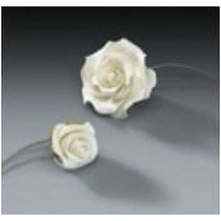 Cake Decoration Gum Paste Roses- White