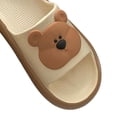 thumbnail image 4 of Bear Slippers Open Toe Shower Shoes Slides Women for Party Showering Cooking Apricot 40 To 41, 4 of 8