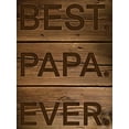 thumbnail image 2 of Prime, Marcus 19x24 Black Ornate Wood Framed with Double Matting Museum Art Print Titled - Best Papa Ever, 2 of 4