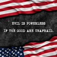 thumbnail image 2 of CafePress - Patriotic Quote. Evil Is Powerless If Th Body Suit - Baby Light Bodysuit, Size Newborn - 24 Months, 2 of 4