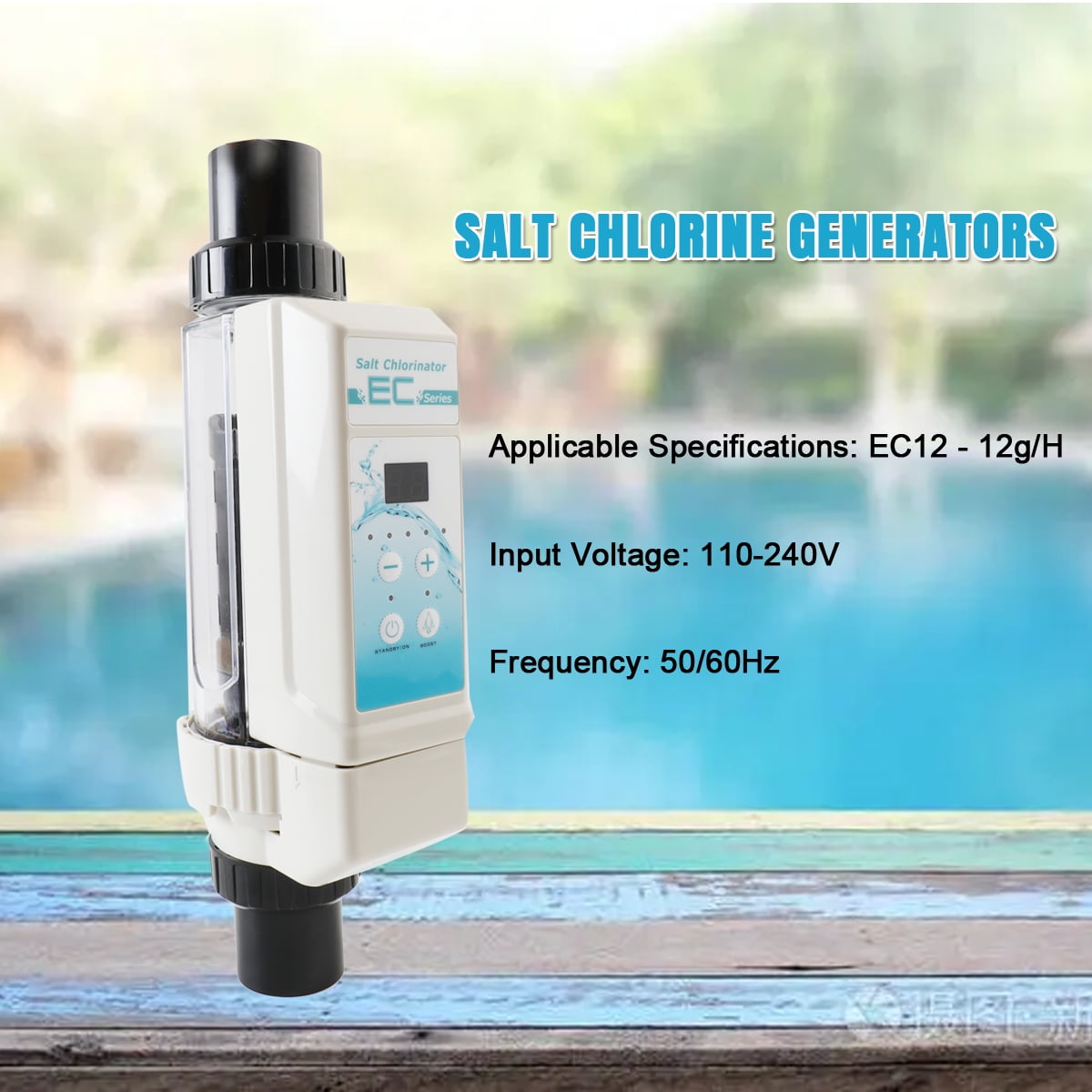 TABODD Salt Chlorine Machine 12G/H Electronic Chlorine Generator Electrolyzer Water Treatment