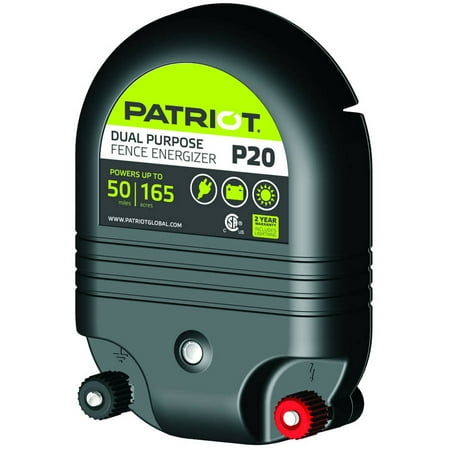 Patriot P20 DUAL Purpose Fence Energizer, 2.0