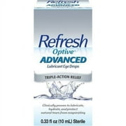 Refresh Optive Lipid Lubricant Triple-Action Relief Eye Drop 0.33oz, 6-Pack