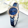 thumbnail image 2 of Curren Women Watches Luxury Metal Bracelet Wristwatch Classy Fashion Quartz Clock Blue Female Stainless Steel Dress Watch - Quartz Wristwatches, 2 of 6