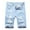 Sky Blue, variant on Leesechin Mens Denim Shorts Jean Shorts With Micro Elastic Fit Button Zipper Pockets For Casual Mens Shorts Pants Shorts