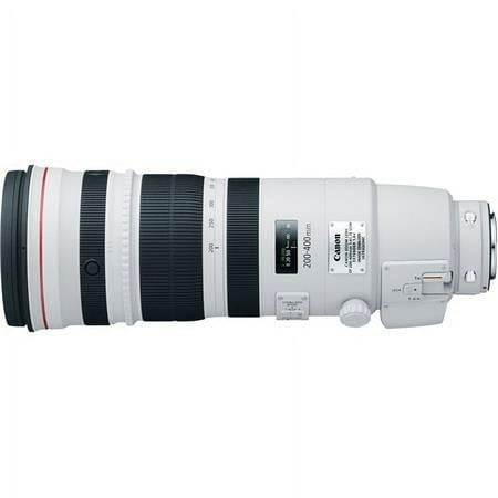 Canon - EF 200-400mm f/4L IS USM Super Telephoto Lens for Most EOS SLR Cameras - White