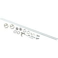 thumbnail image 2 of 1946-1948 Lincoln Style Polished Aluminum Door Latch Buttons Kit with Slim-Line Bear Jaw Latches, Surface or Flush Mount Options, Stainless Steel Hardware, Precise Actuating Rods, 2 of 12