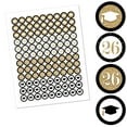 thumbnail image 2 of Big Dot of Happiness 2026 Gold Graduation Party Round Candy Sticker Favors - Labels Fits Chocolate Candy (1 sheet of 108), 2 of 6