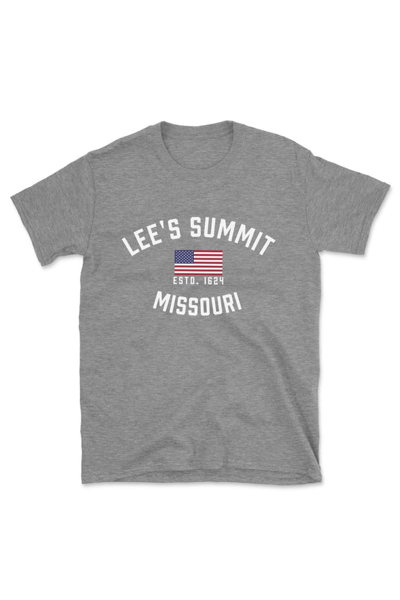 Lee's Summit Missouri Patriot Men's Cotton T-Shirt