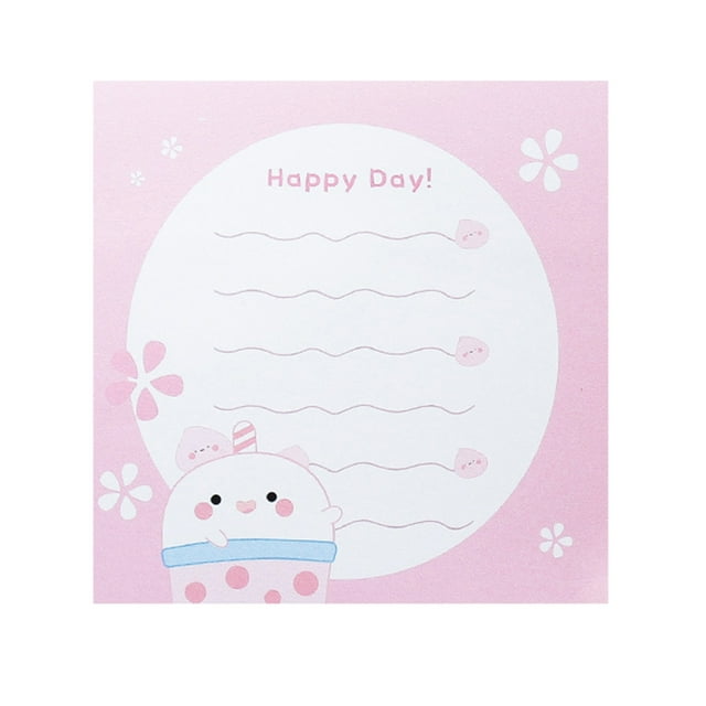 CAROOTU Self Sticky Notes Colorful Creatives Tearable Self-Stick Pad Notes for Office School Home New