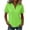 Green, variant on Vivianyo HD Women's Collared V Neck Top, Short Sleeve Solid Color Casual Tee Shirt, Women's Hot Pink, Sizes S-2XL