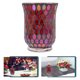 thumbnail image 2 of Portavelas de cristal con patrón de mosaico romántico, soporte para velas, suministro de adornos de escritorio, 2 of 5