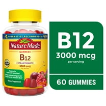 Nature Made Extra Strength Vitamin B12 Gummies 3000mcg per Serving, B12 Vitamins, 60 Count